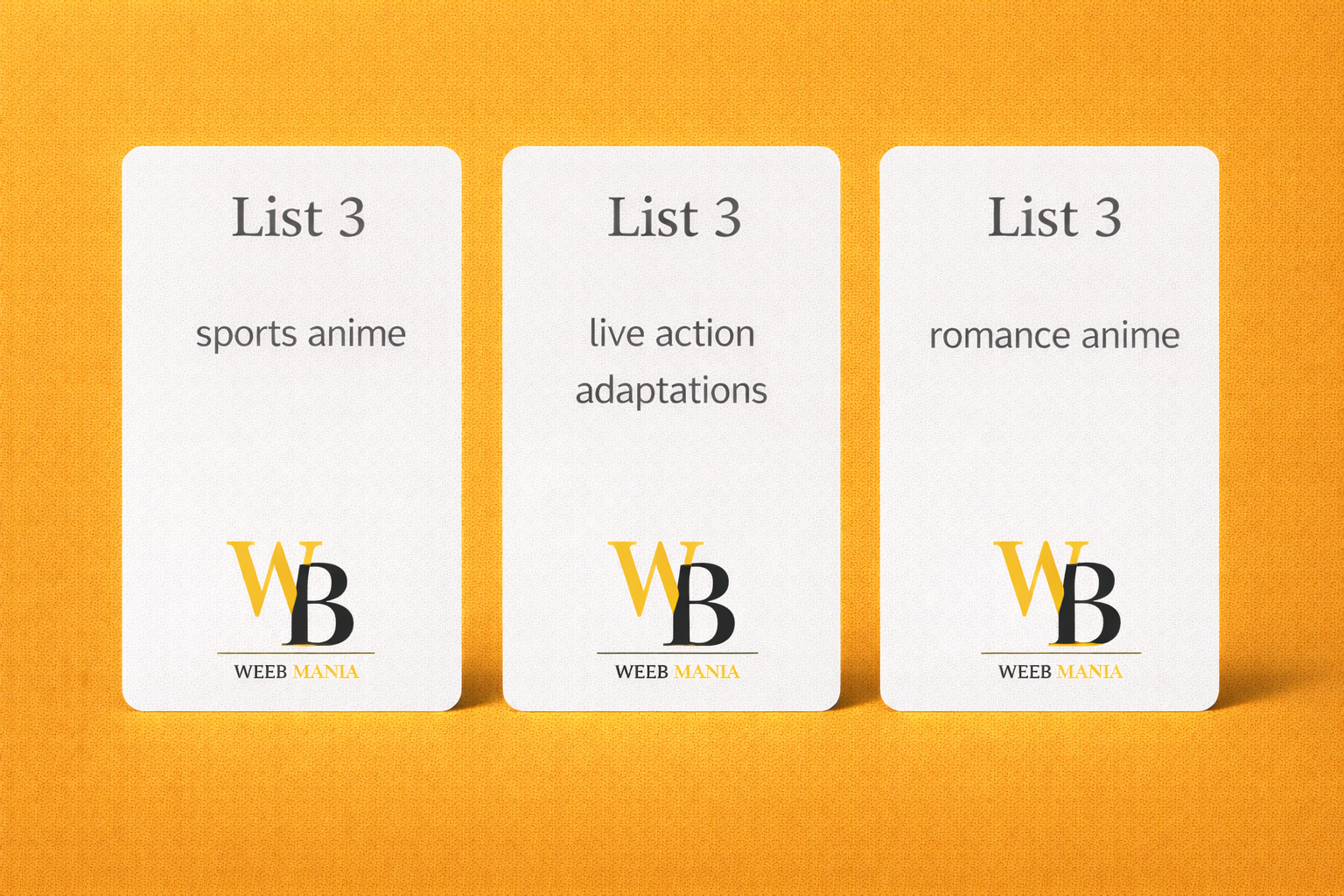 Weeb Mania! Card Game: Anime Edition