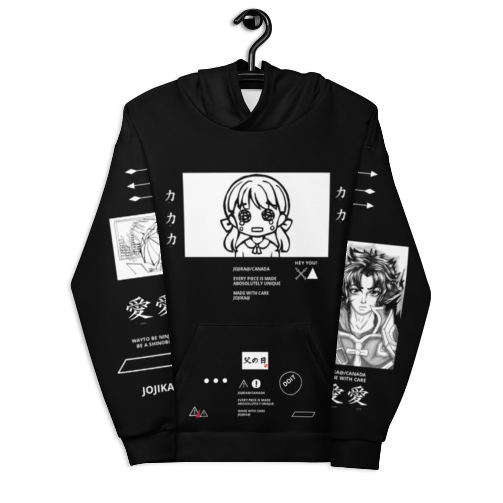 Weeb Mania’s Streetwear Unisex Hoodie (Black)
